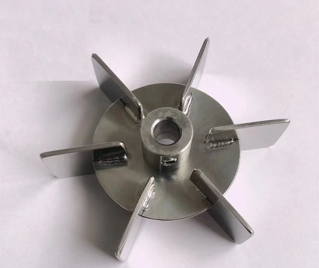 laboratory scale straight flat blade disc rushton turbine mixing impeller