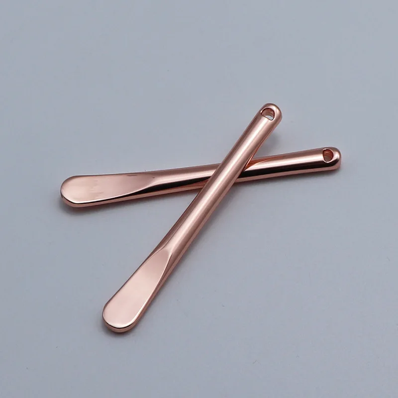 
Custom plastic Alloy gold cosmetic makeup spatula skin care facial cream spatula spatula scoop for cosmetic