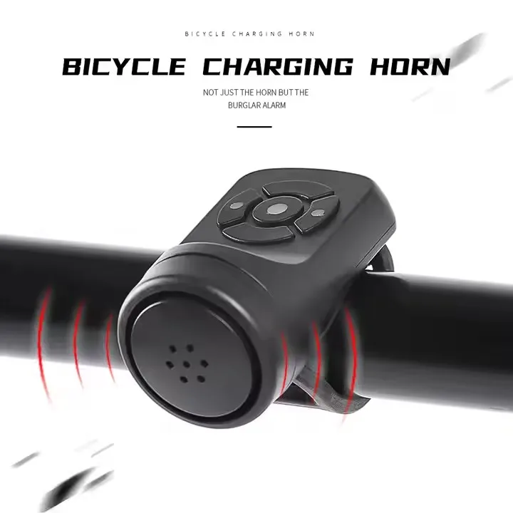 XUNTING Factory Directly 120dB Anti-Theft Waterproof Bike Vibration Sensor Alarm Bell Bicycle Electric Horn