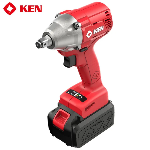 Power Torque 18V Li Ion Battery Rechargeable Brushless Cordless Electric Impact Wrench