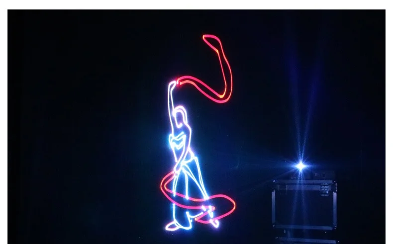 1W 2W 3W 4W 5W Full Color Animated Laser Stage Light  DJ Disco 3d Animation Lazer Stage Lights for Night Club