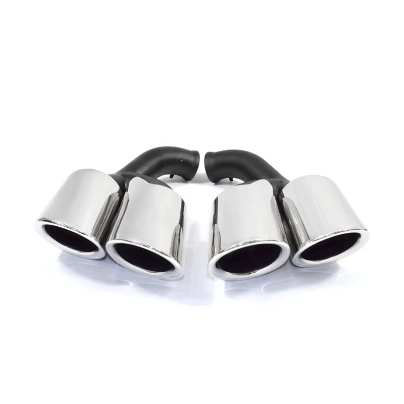 SYPES high quality GTS type exhaust muffler tip modified  for porsche 2015-17 years Cayenne original changed four tip
