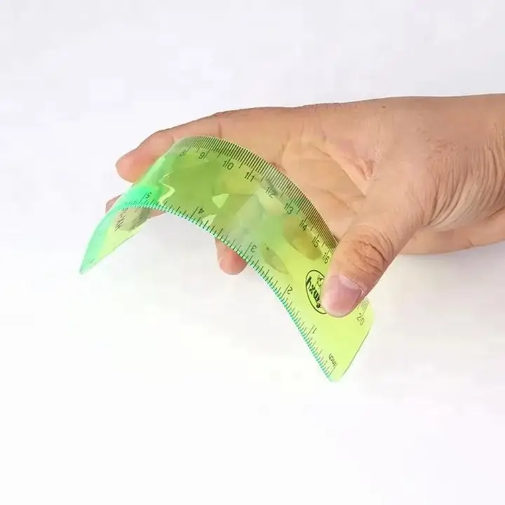 Funny Folding Plastic Straight and Scale Foldable Ruler Durable Plastic Tool