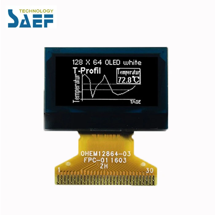 Графический Тип 0 96 дюймовый oled-дисплей 128x64 точек