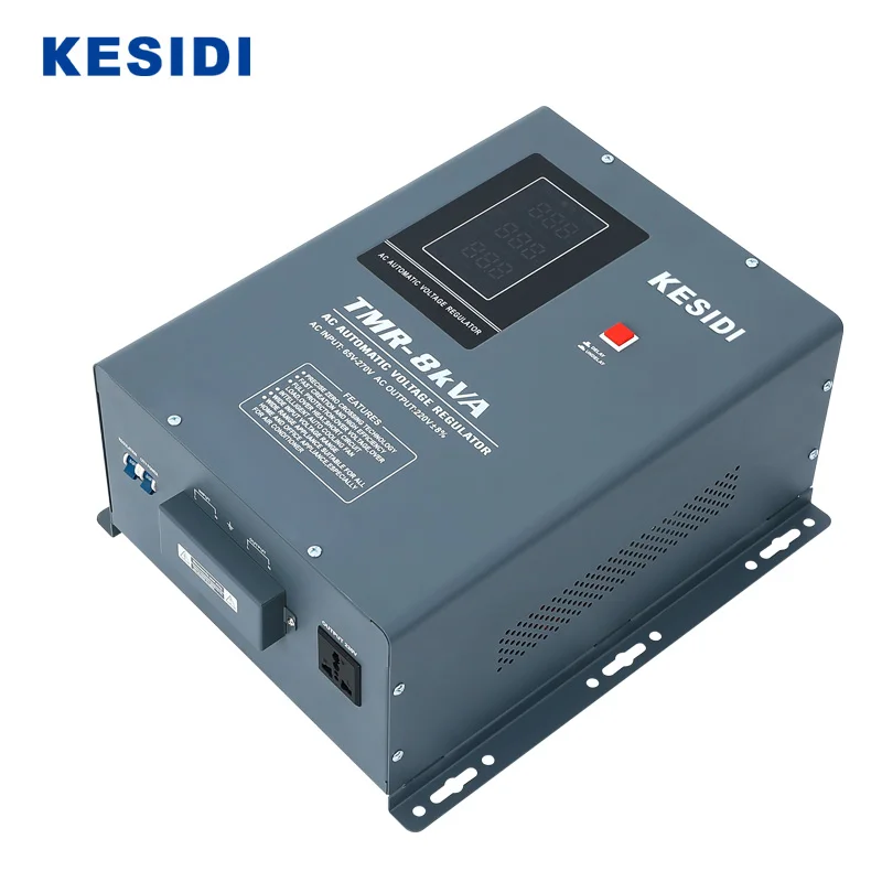 New Design Electronic Relay Stabilizer 8KVA 10KVA 220V±8% Single Phase Automatic Voltage Regulator Stabilizers AVR for home