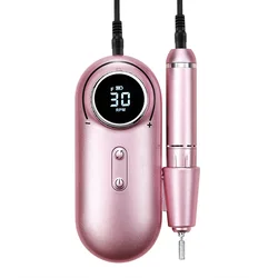 Portable Electric Nail Drill Professional Rechargeable 30000RPM USB Nail Drill For Manicure Pedicure Polishing Tools