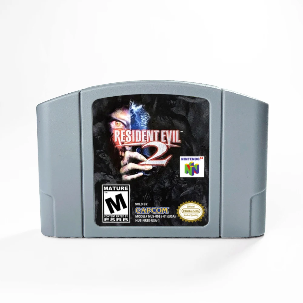 Resident Game Evil 2 For N64 Game Card USA NTSC Version Retro Viedeo 64 Bit N64 Cartridges
