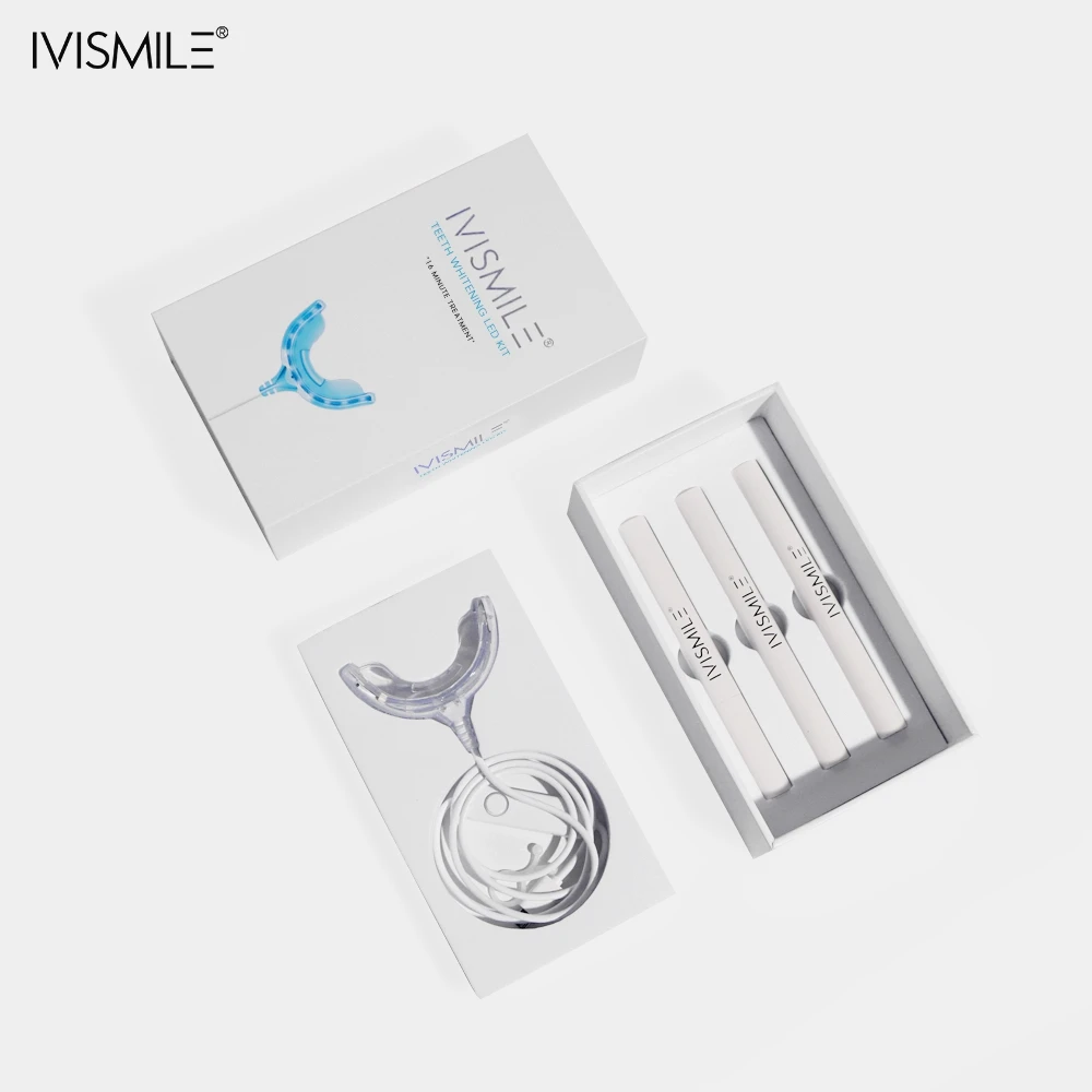 2022 Home Professional Portable Usb Connected Uv Dental Teeth Whitening Kit with Led Light and Gels