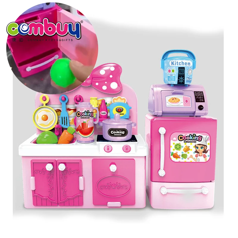 Kids home pretend play game cooking mini kitchen utensil set toy