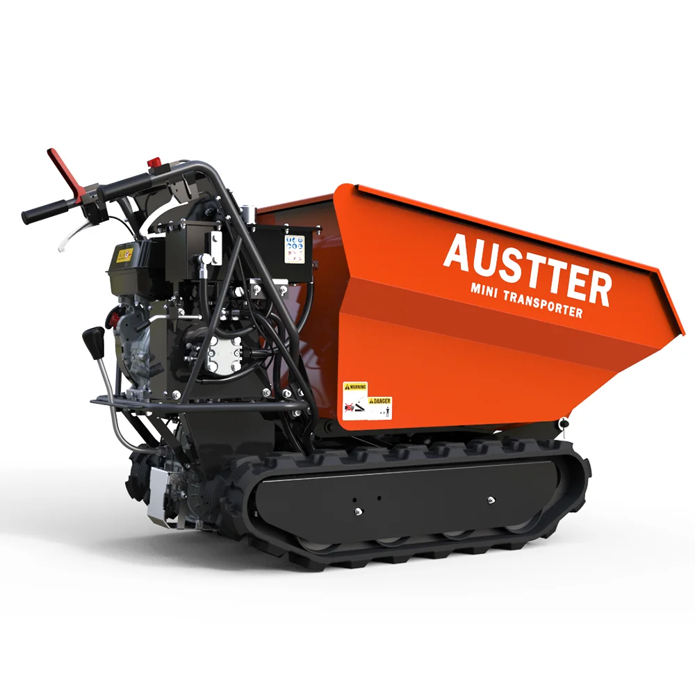 
TUV Rheinland CE(MD/EMC/NOISE) Approved 500kg Loading Capacity Gasoline Engine Powered All-Terrain Utility Mini Track Dumper 