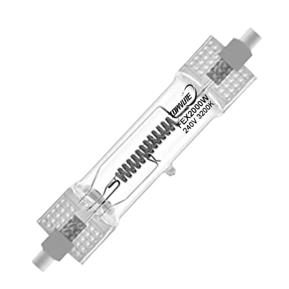 Double ended Halogen lamp FEX 240V 2000W Yellow Light Photography light large red head film and television light bulb