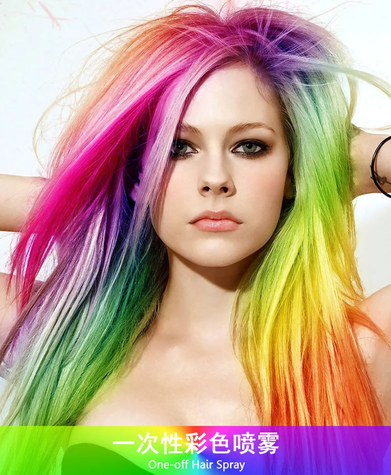 Wholesale high quality hot sale hair dye spray, Disposable color hair spray,  fragrance type party supplies