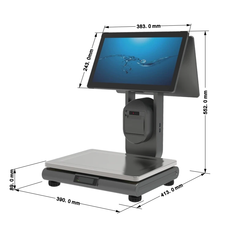 Wholesale OEM scale 15.6-inch Touch self service  machine for retail,supermarket,restaurant Windows N5095 Quad-Core 2.0Ghz  8GB