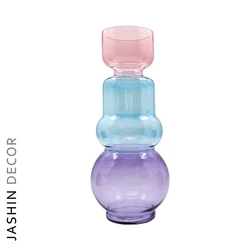 Tabletop Decoration Wholesale Nordic Home Wedding Creative Unique Decorative Clear Flower Bottle Glass Vase