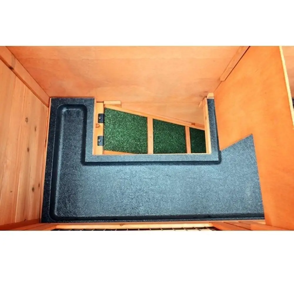 Wooden 36 Inch 2 Tiers Chicken Coop Hen House Poultry Pet Cage
