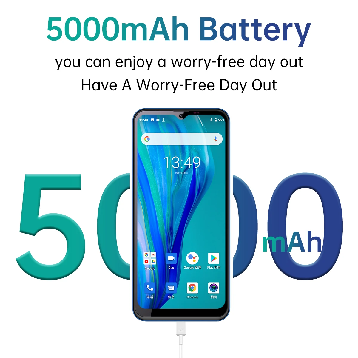  2021 Новый C23 pro 6 5 дюймов капля воды HD смарт-телефон 5000 мАч батарея 4 + 64 ГБ мобильные телефоны две SIM карты Android смартфон
