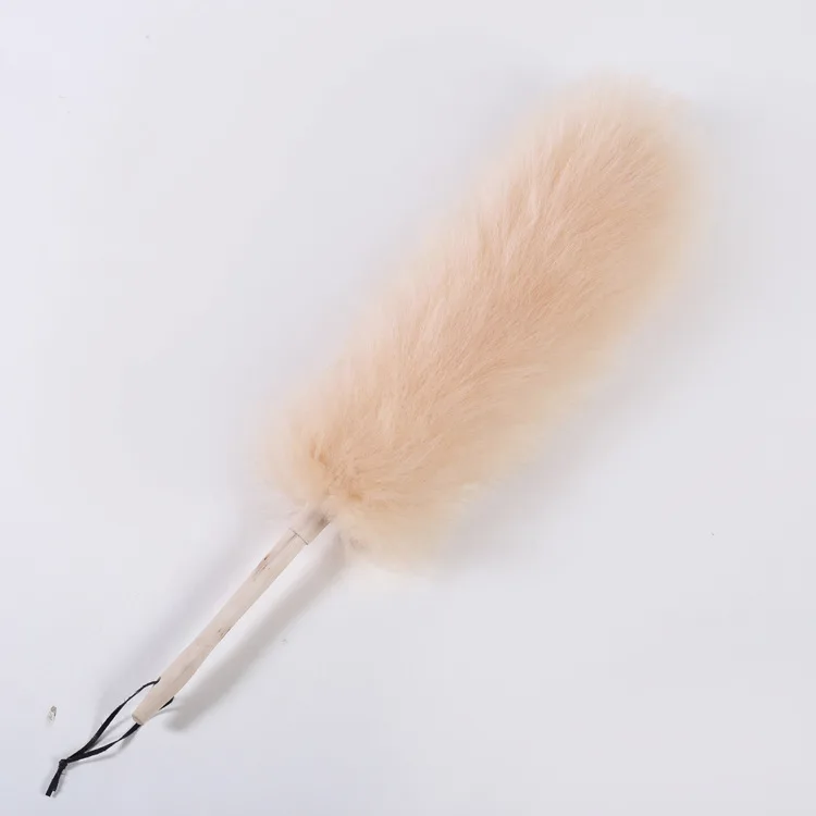 New Fashion Handmade Faux Fox Tail Fur Metal Keyring