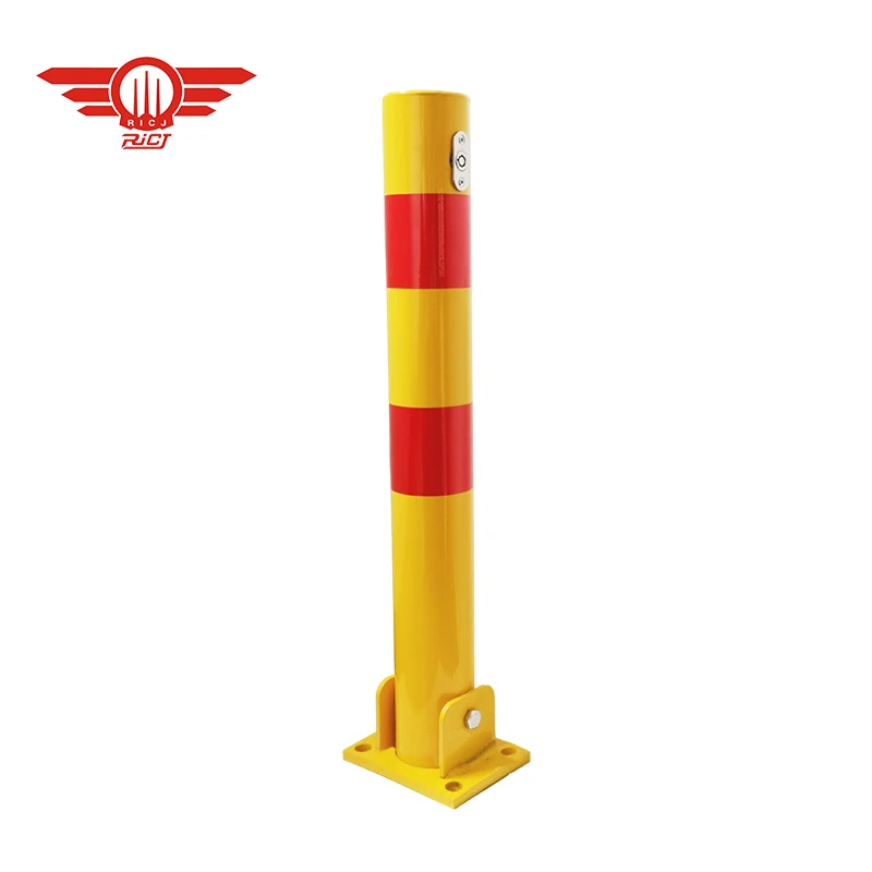 Car Parking Lock With Keys Fixed Parking Barrier Manual Fold Post Parking Space Blocker