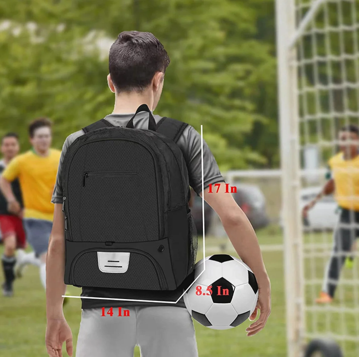 Multi Functional Outdoor Logo Custom Football Backpack Shoe Bag For Training Casual Sports Backpacks Boys Girls