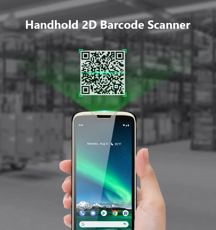 5 дюймовый портативный прочный КПК Android 4G GPS Wifi BT Nfc Rfid считыватель 1D 2D сканер штрих-кода отпечатков пальцев