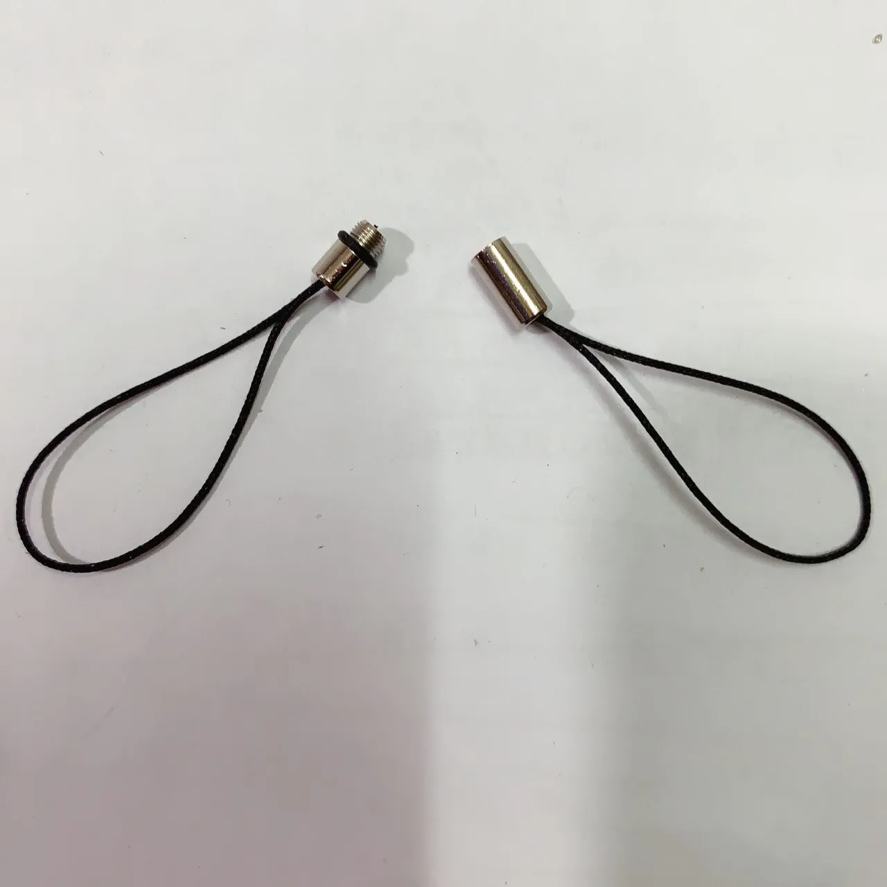 Detachable double rubber leather lanyard double side mobile phone short lanyard anti-loss small short U disk lanyard