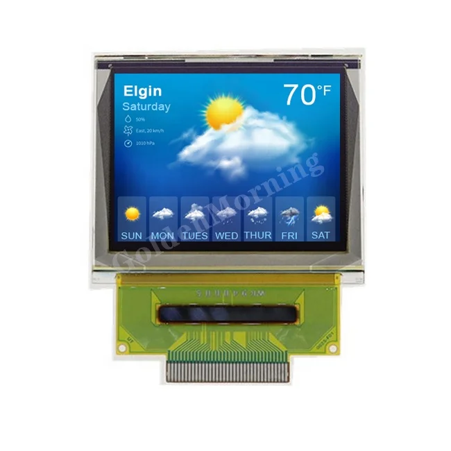 RGB 160x128 8-bit Parallel, 4-wire SPI Interface 1.69 Inch Full Color OLED Screen