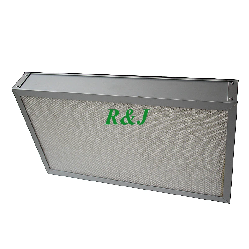 Factory Direct Sale Deep Pleated Glass Fiber H13 H14 Hepa Filter with Aluminium Frame 305*305*69mm
