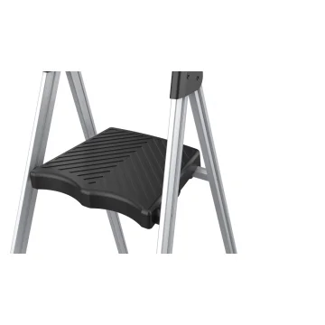 Алюминиевая ступенчатая лестница с лотком