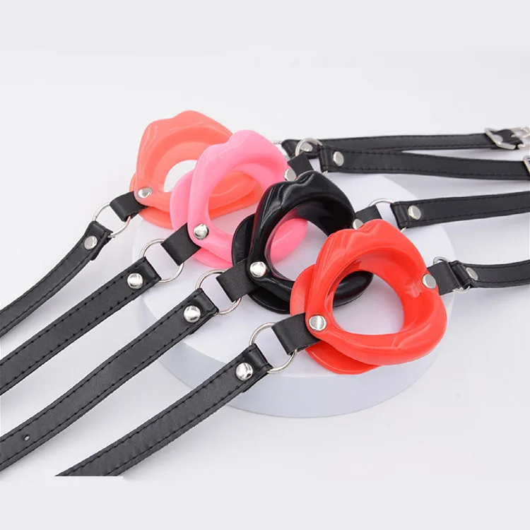 Open Mouth Gag Red Lips Erotic Toys Oral Sex Gag Bondage Restraints Fetish BDSM Slave Female Sex Toy