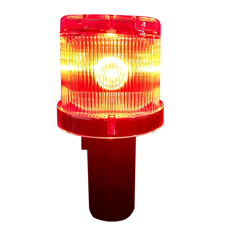 Upgraded version Superior material waterproof Led flashing road safety solar traffic cone warning light