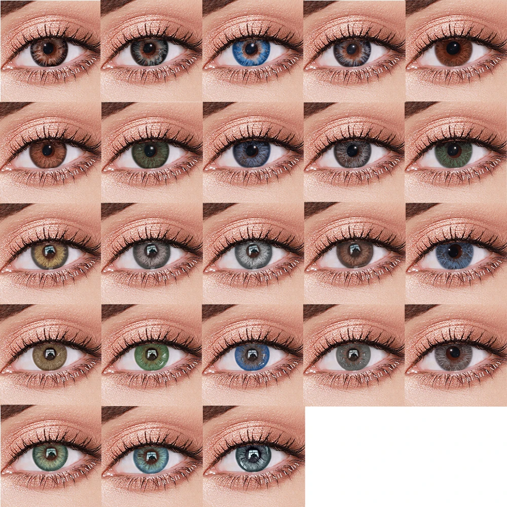 Новые цветные женские контактные линзы для глаз на заказ, натуральные мягкие цветные контактные линзы для глаз, оптовая продажа