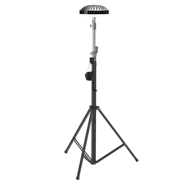 300W Heavy duty tripod LED mobile light tower with 4 meter adjusting bracket for outdoor event lighting
