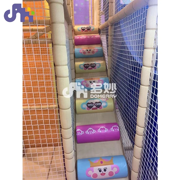 Domerry amusement equipment children balls pool playground indoor plastic slide kid play jungle gym