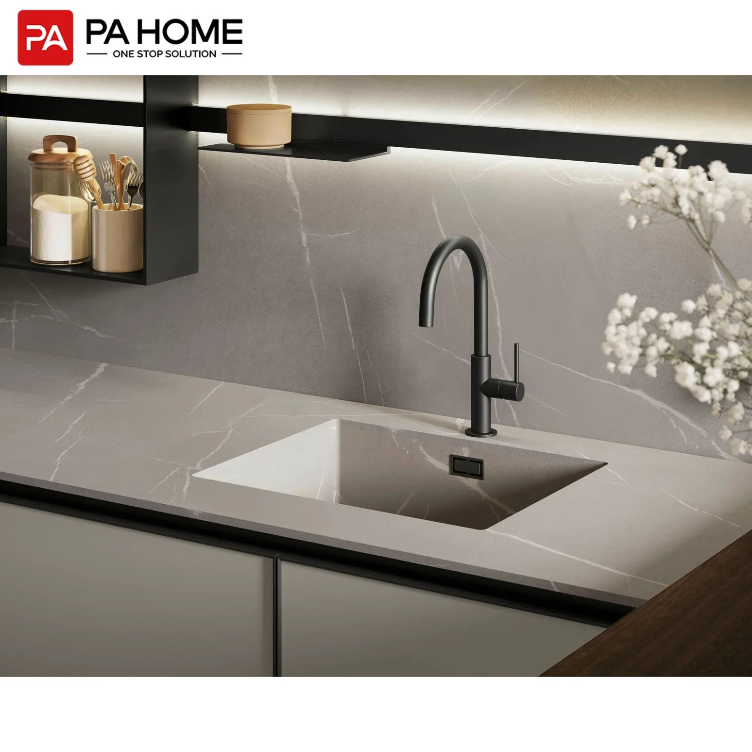 PINAI China manufacturer small smart modern cabinet designs modular kitchen furniture