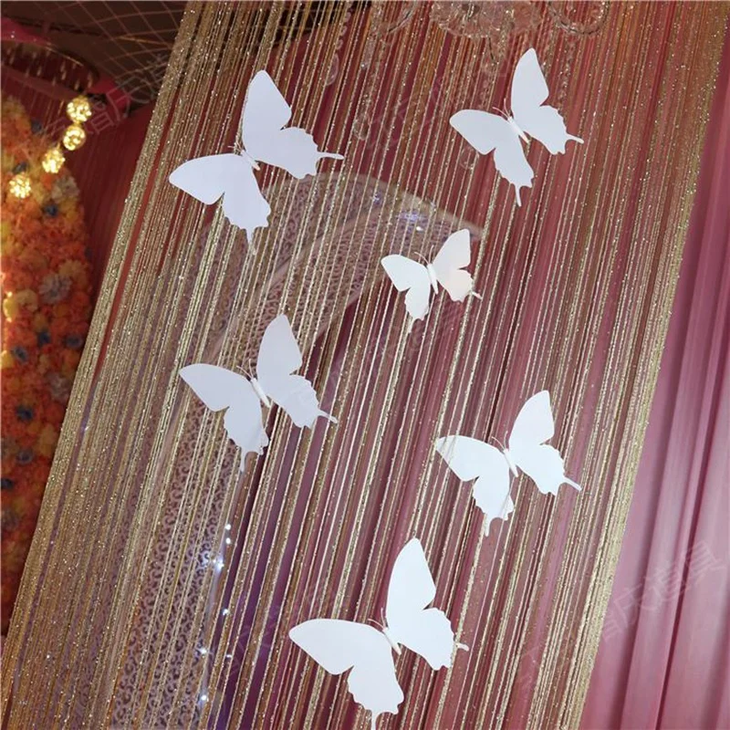 newest design artificial butterfly  For hotel hall or stage Christmas Garden Decoration 3d butterfly
