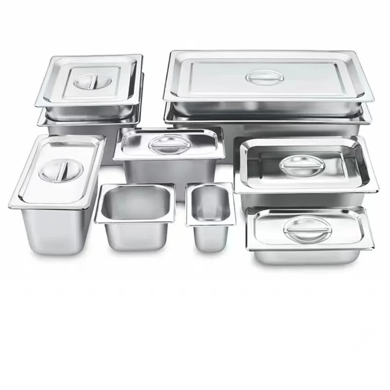 Commercial kitchen catering equipment stainless steel gn food pan gastronorm pan