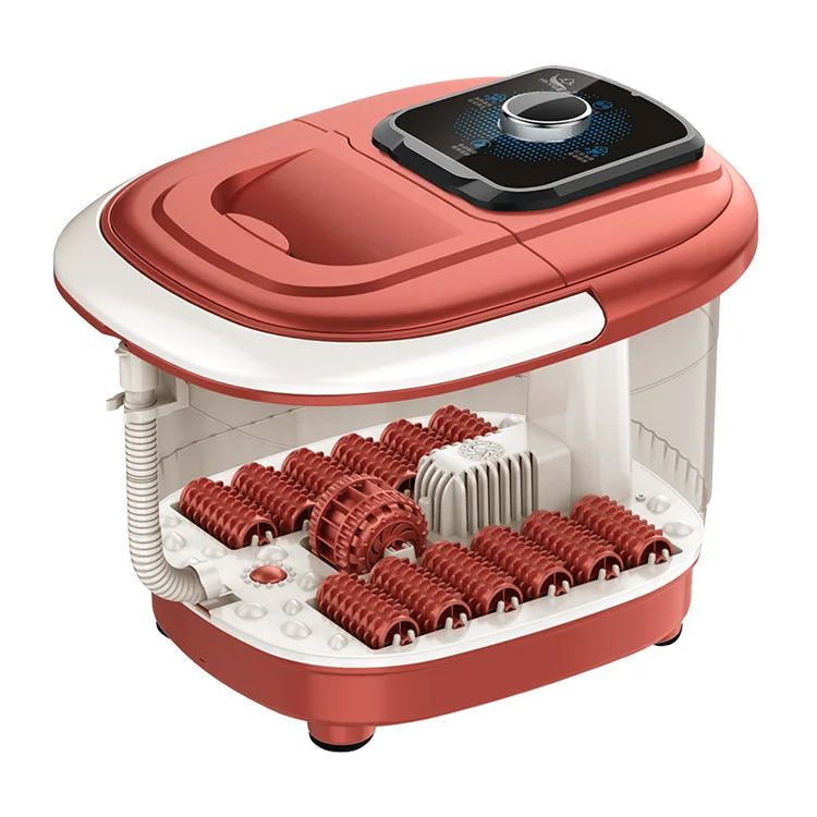 Factory Wholesale Foot Bath Spa Massager 12 Self-Service Roller Foot Massager With Heated Acupressure