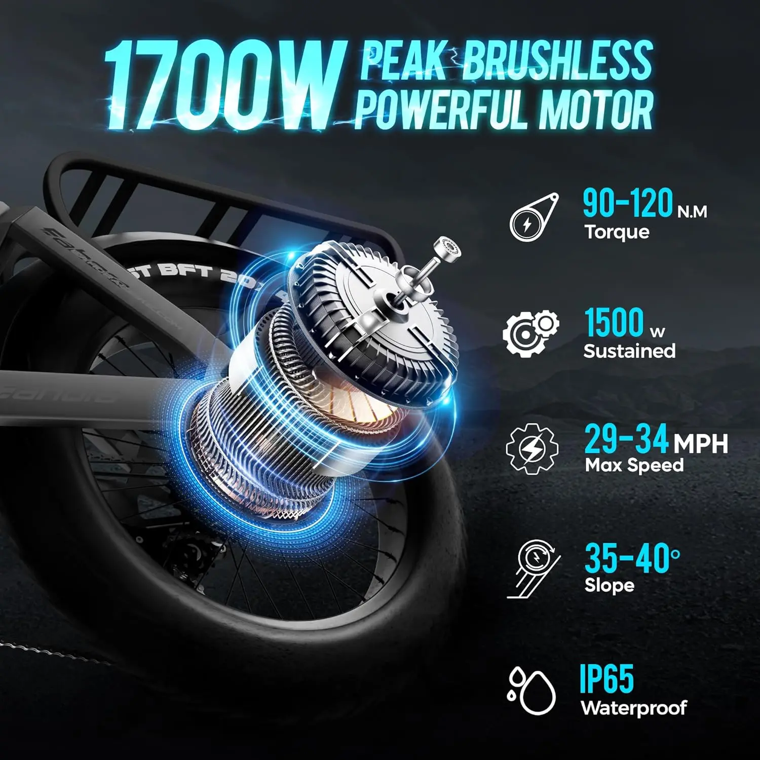 USA CA Stock Free Shipping Juliet 2 Peak 1700W 52V/60Ah Electric Bike for Adults 100+Miles Long Range E-Bike Hybrid E Bike