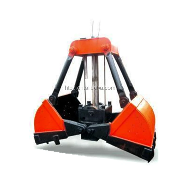 Electrohydraulic Double Flap Grab Bucket Lifting Material Machine Grab Industrial Electric Hydraulic Grab With Single Crane