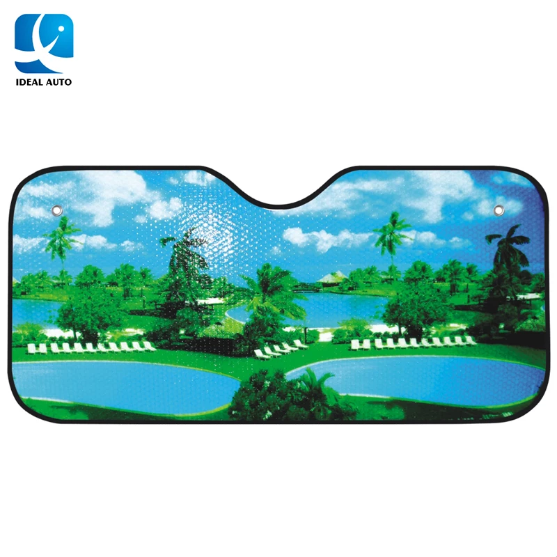 PE bubble customized design front car windshield sun shade
