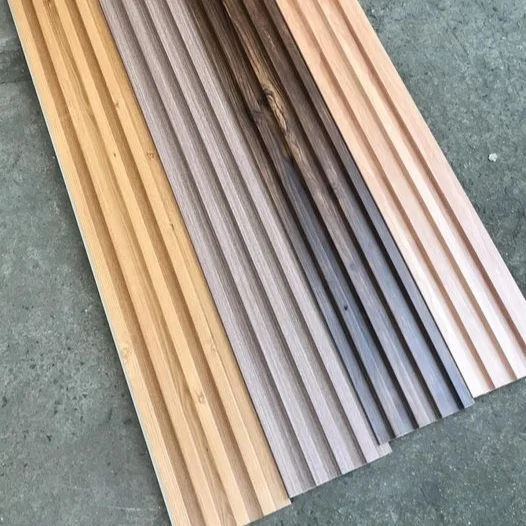 Factory Price Inner Wainscoting Bamboo Wood Decoration Board Hollow Laminated 3D WPC Wall Panel