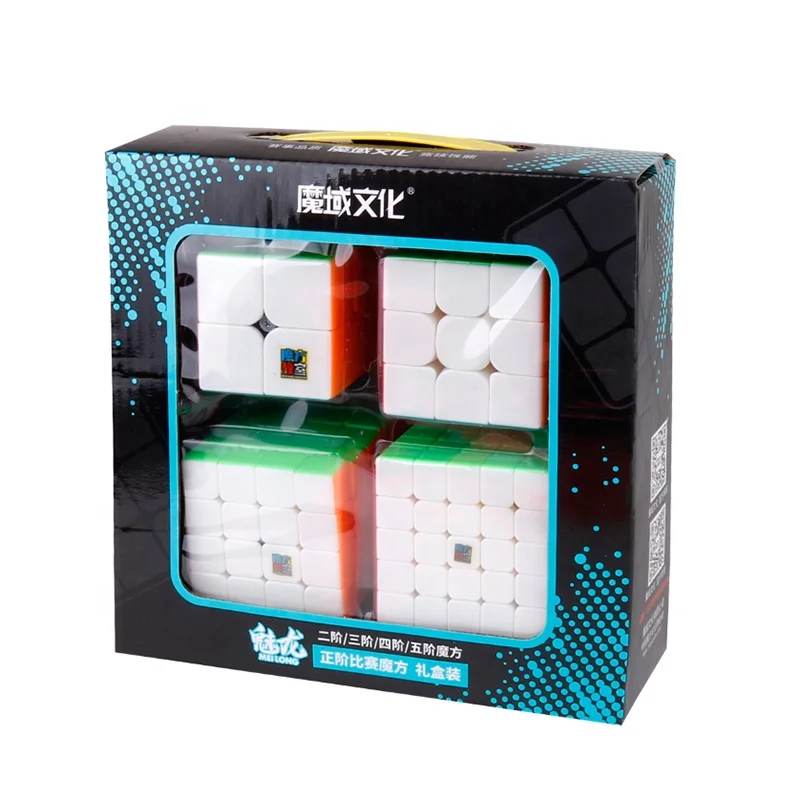 MOYU meilong 2x2 3x3 4x4 5x5 подарочная коробка упаковочная скоростная Головоломка Набор кубиков игрушки Магический
