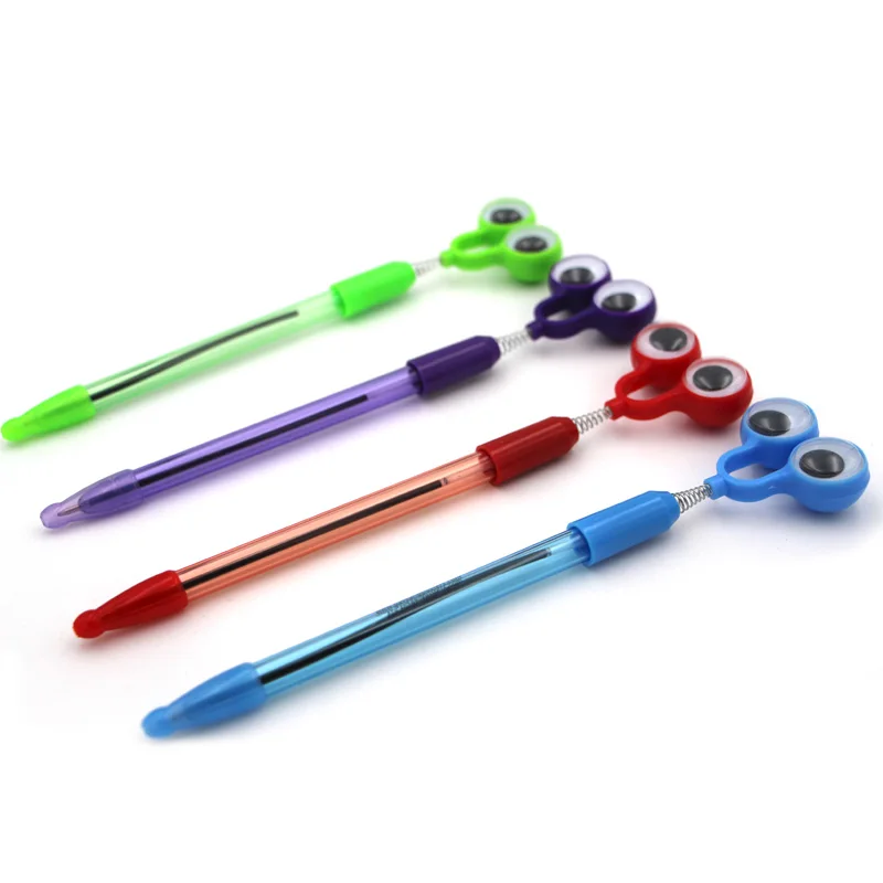 
Novelty stationary wiggle frog eyes shaped ball pen for advertising 