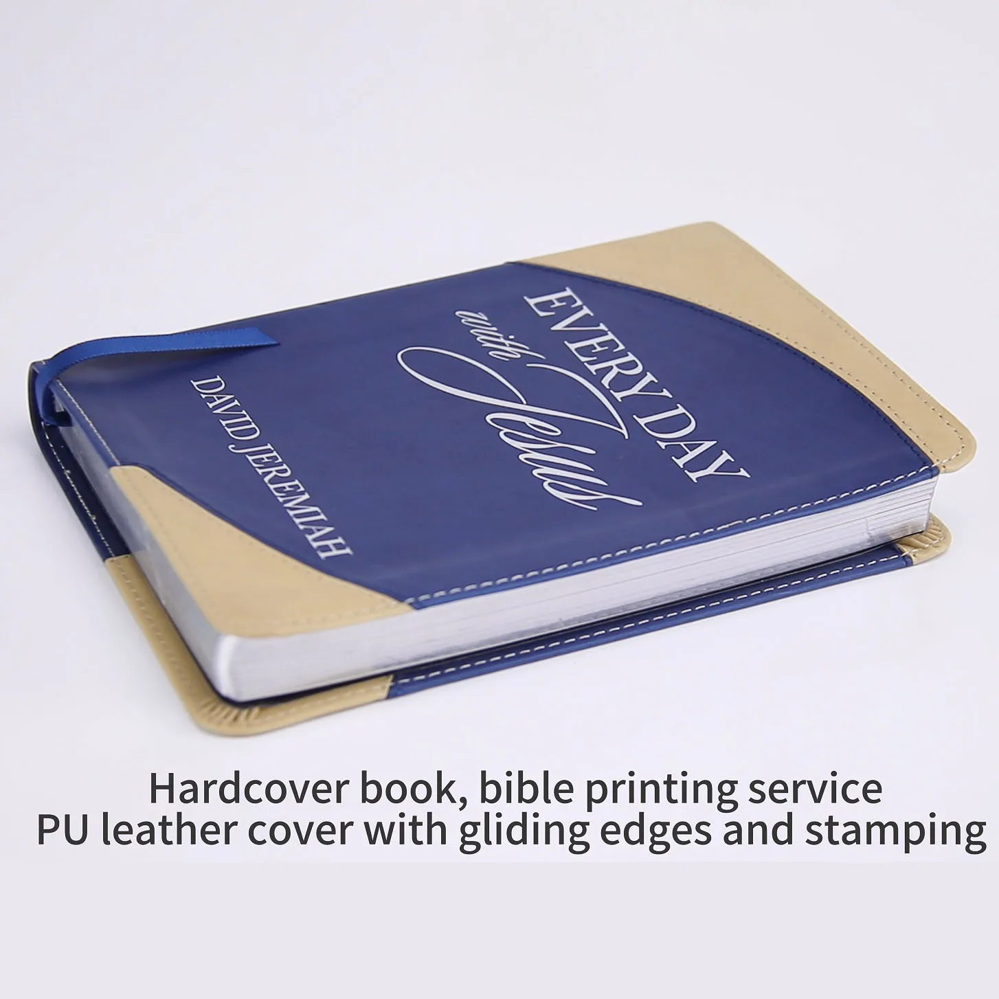 Manufacturers of Leather Book Covers PU Material Book Hard Cover Fabric Binding Texture Covering Leather Book Printing Service