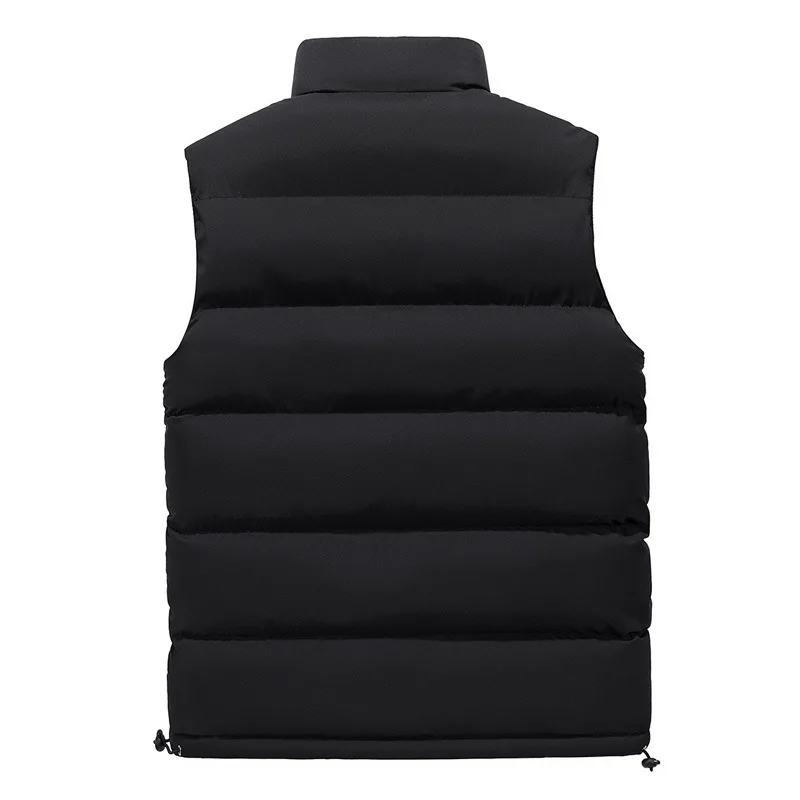 High Quality Winter Warm Custom Big Size Casual Loose Solid Sleeveless Men Puffer Vest