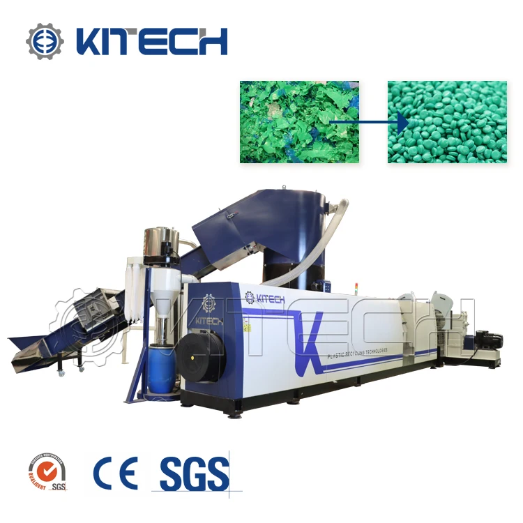 KCP180 PE PP LLDPE LDPE Soft Plastic Recycling Processing Granulator Equipment