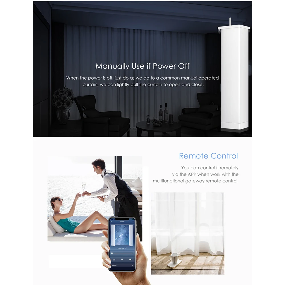  Электрический двигатель для штор Tuya Smart Zigbee автоматический моторизованный контроллер состояния с таймером и управлением через приложение Alexa Google