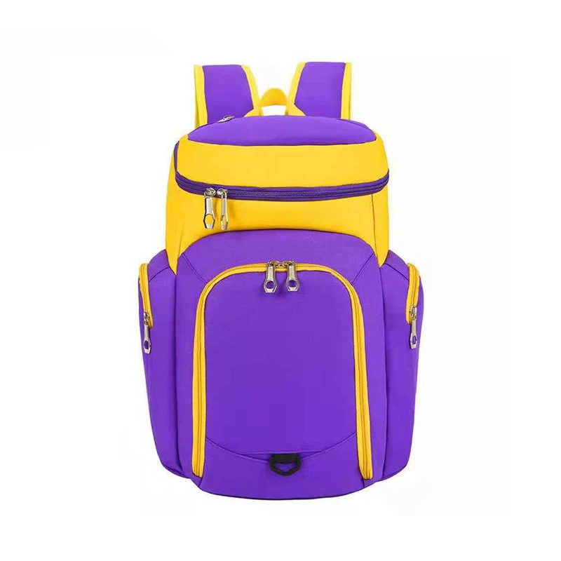 Wholesale Large Capacity Gym Team Backpack Custom Logo Pattern Basketball Bag Men Sport Football Basketball Backpack Low MOQ