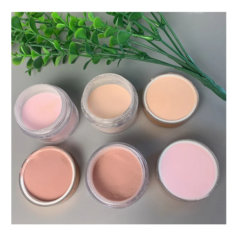 Private Label 2 In 1 Not Polish Glitter Nude Clear Acrylic Powder For Nails