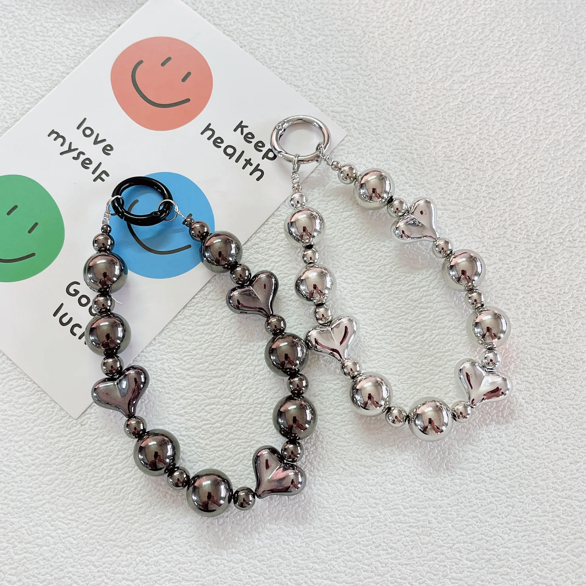 High-end fashion wrist strap creative mobile phone lanyard DIY chain hand-beaded mobile phone pendant